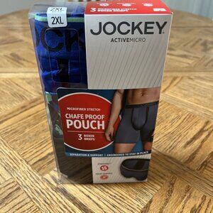 Jockey 3-Pack Chafe Proof Pouch Microfiber 5" Boxer Briefs - Men's Size 2XL